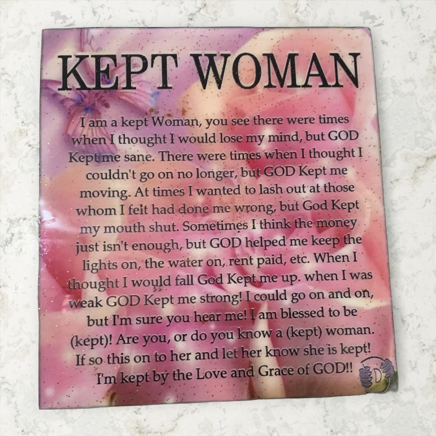 "Kept Woman" Laminated Poster