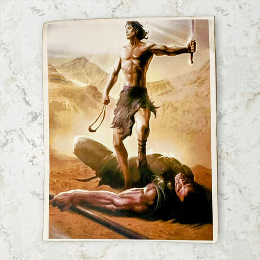 David & Goliath Re-Print-Laminated