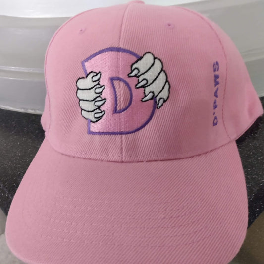 Pink Snapback Hat with embroidered logo