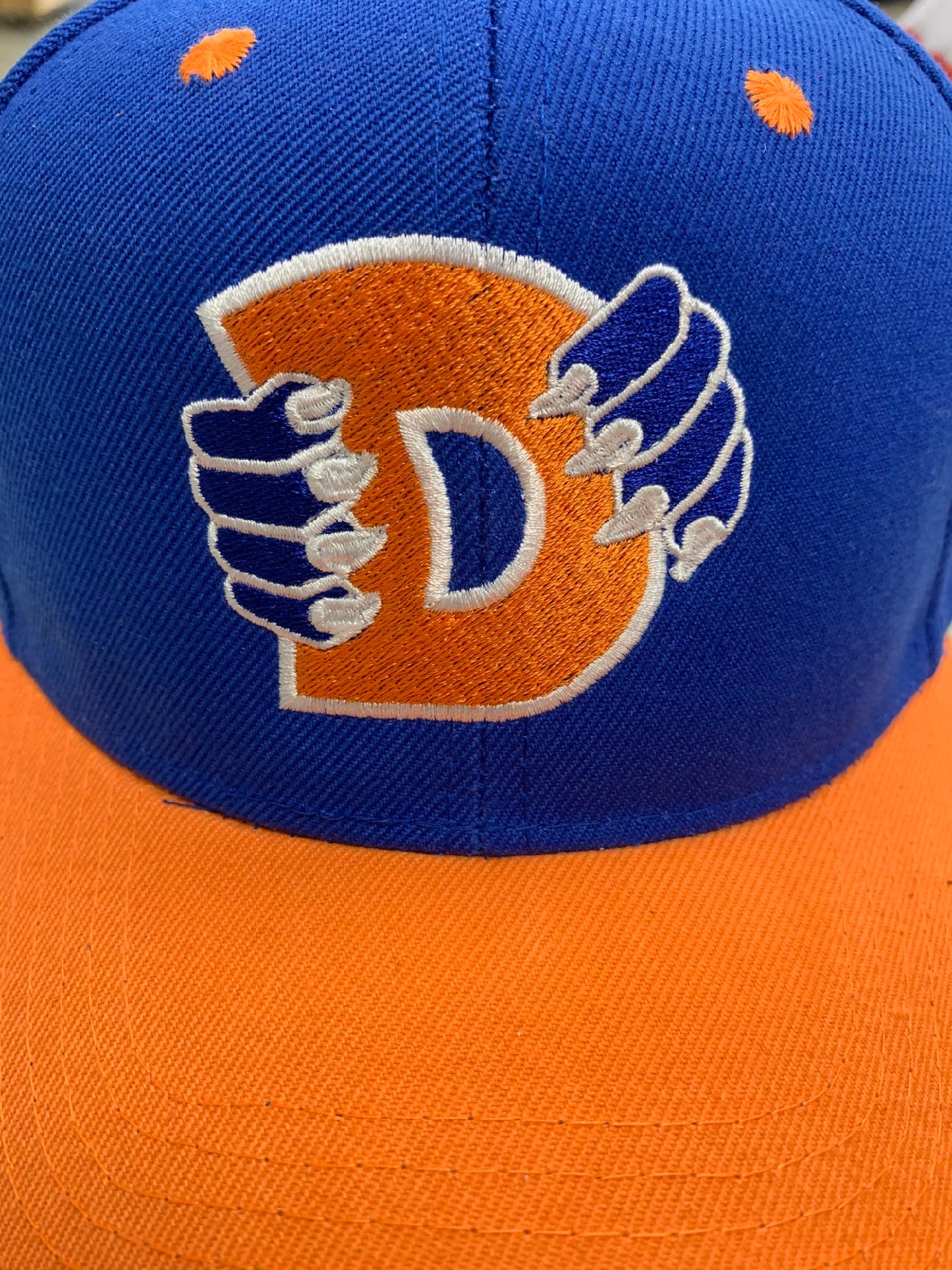 Adult Blue Snapback with Embroidered Logo