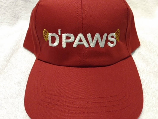 Adult Sized Red Snapback Hat with Embroidery