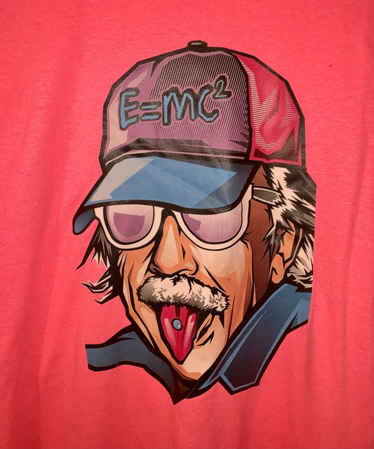 Peach Colored T-Shirt with Einstein