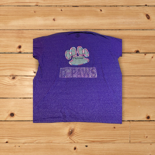 Paw print on Purple T-shirt