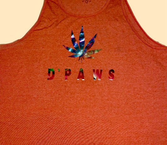 Orange Tank with Watermelon Cush Design