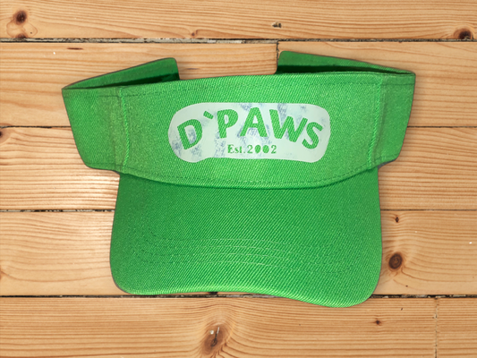 Lime Green Visor with Glow in the Dark Lettering